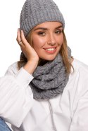 Komin Model BK082 Grey - BE Knit - uniwersalny Komin Model BK082 Grey - BE Knit - uniwersalny
