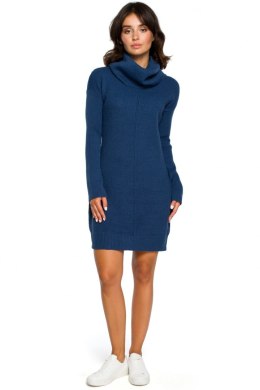 Sukienka Model BK010 Blue - BE Knit - uniwersalny