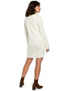 Sukienka Model BK010 Ecru - BE Knit - uniwersalny