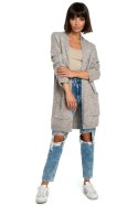 Sweter Damski Model BK001 Brown Melange - BE Knit - uniwersalny