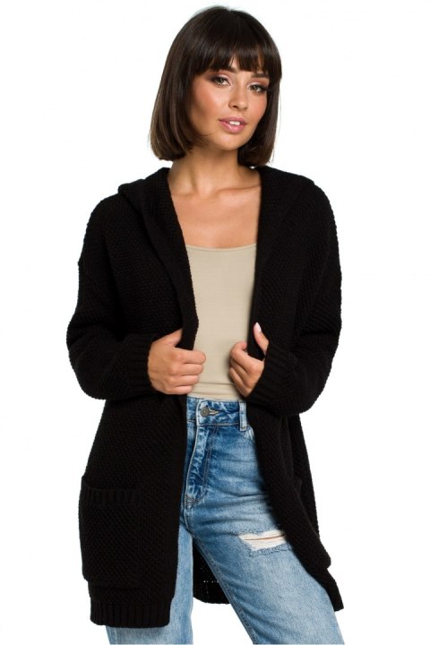 Sweter Damski Model BK002 Black - BE Knit - uniwersalny