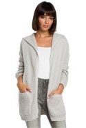 Sweter Damski Model BK002 Grey - BE Knit - uniwersalny