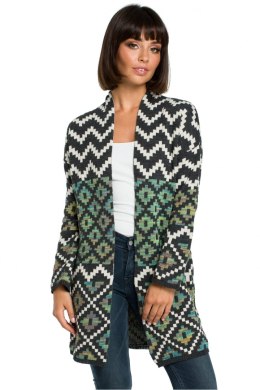 Sweter Damski Model BK007 Model 2 Multicolor - BE Knit - uniwersalny
