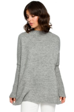 Sweter Damski Model BK009 Grey - BE Knit - uniwersalny