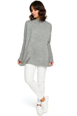 Sweter Damski Model BK009 Grey - BE Knit - uniwersalny
