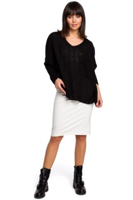 Sweter Damski Model BK018 Black - BE Knit - uniwersalny