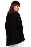 Sweter Damski Model BK018 Black - BE Knit - uniwersalny Sweter Damski Model BK018 Black - BE Knit - uniwersalny