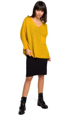 Sweter Damski Model BK018 Honey - BE Knit - uniwersalny