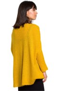 Sweter Damski Model BK018 Honey - BE Knit - uniwersalny Sweter Damski Model BK018 Honey - BE Knit - uniwersalny