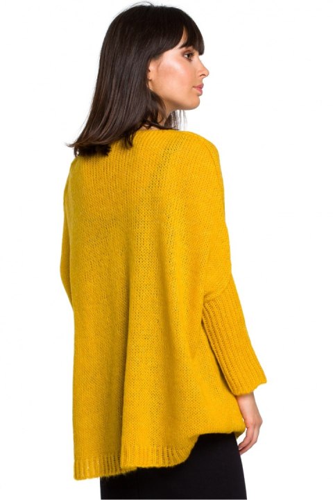 Sweter Damski Model BK018 Honey - BE Knit - uniwersalny Sweter Damski Model BK018 Honey - BE Knit - uniwersalny