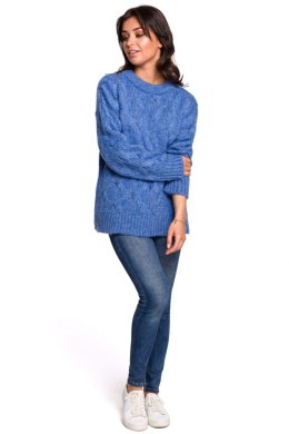 Sweter Damski Model BK038 Blue - BE Knit - S/M