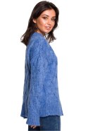 Sweter Damski Model BK038 Blue - BE Knit - S/M Sweter Damski Model BK038 Blue - BE Knit - S/M