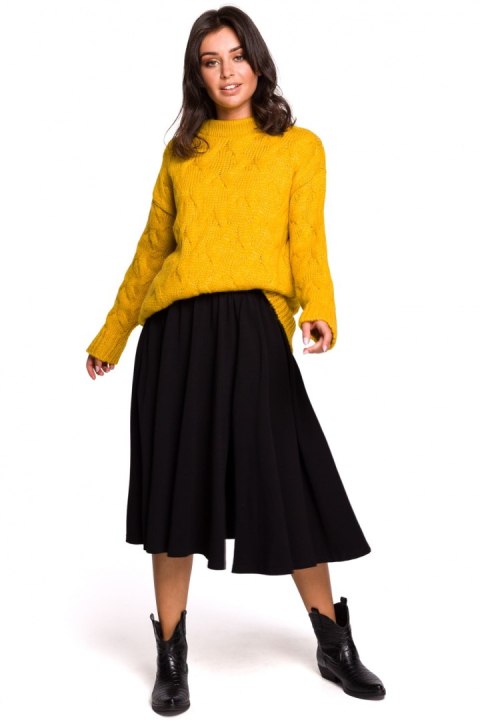 Sweter Damski Model BK038 Honey - BE Knit - S/M Sweter Damski Model BK038 Honey - BE Knit - S/M