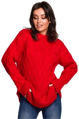 Sweter Damski Model BK038 Red - BE Knit - S/M