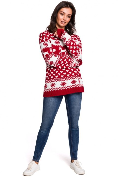Sweter Damski Model BK039 Model 1 - BE Knit - S/M Sweter Damski Model BK039 Model 1 - BE Knit - S/M