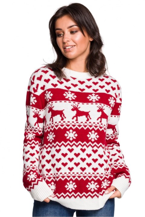 Sweter Damski Model BK039 Model 2 - BE Knit - L/XL Sweter Damski Model BK039 Model 2 - BE Knit - L/XL