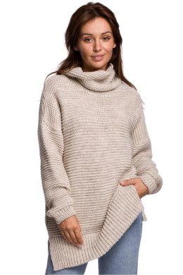 Sweter Damski Model BK047 Beige - BE Knit - uniwersalny