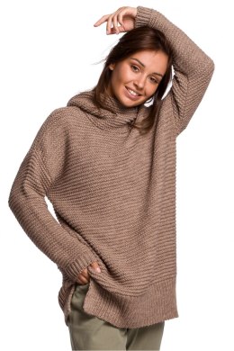 Sweter Damski Model BK047 Cappuccino - BE Knit - uniwersalny