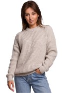 Sweter Damski Model BK052 Beige - BE Knit - L/XL Sweter Damski Model BK052 Beige - BE Knit - L/XL