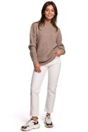 Sweter Damski Model BK052 Cappuccino - BE Knit - L/XL Sweter Damski Model BK052 Cappuccino - BE Knit - L/XL