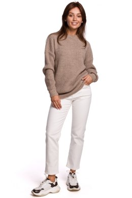 Sweter Damski Model BK052 Cappuccino - BE Knit - L/XL