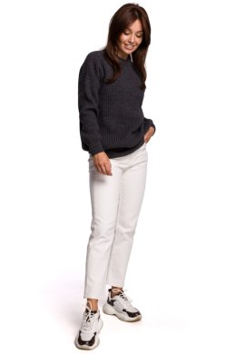 Sweter Damski Model BK052 Grafit - BE Knit - S/M