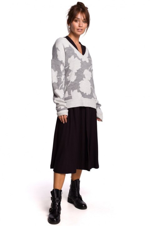 Sweter Damski Model BK056 Model 1 - BE Knit - L/XL Sweter Damski Model BK056 Model 1 - BE Knit - L/XL