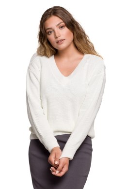 Sweter Damski Model BK075 Ecru - BE Knit - L/XL