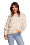Sweter Damski Model BK090 Beige - BE Knit - L/XL Sweter Damski Model BK090 Beige - BE Knit - L/XL
