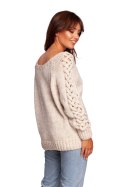 Sweter Damski Model BK090 Beige - BE Knit - L/XL Sweter Damski Model BK090 Beige - BE Knit - L/XL