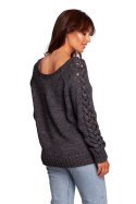 Sweter Damski Model BK090 Grey - BE Knit - S/M