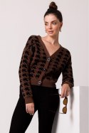 Sweter Damski Model BK104 Brown - BE Knit - S/M Sweter Damski Model BK104 Brown - BE Knit - S/M