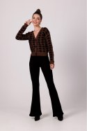 Sweter Damski Model BK104 Brown - BE Knit - S/M Sweter Damski Model BK104 Brown - BE Knit - S/M