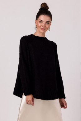 Sweter Damski Model BK105 Black - BE Knit - uniwersalny