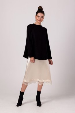 Sweter Damski Model BK105 Black - BE Knit - uniwersalny