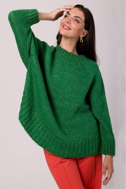 Sweter Damski Model BK105 Szmaragd - BE Knit - uniwersalny