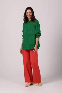 Sweter Damski Model BK105 Szmaragd - BE Knit - uniwersalny