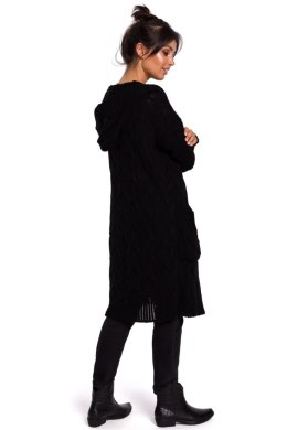 Sweter Kardigan Model BK033 Black - BE Knit - L/XL