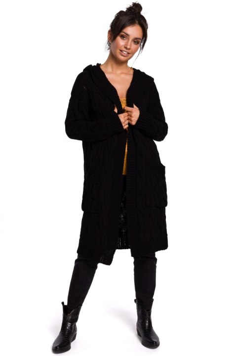 Sweter Kardigan Model BK033 Black - BE Knit - S/M