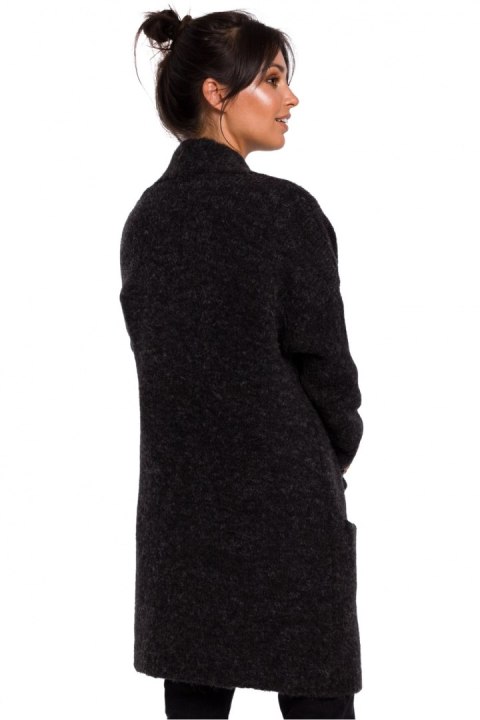 Sweter Kardigan Model BK034 Antracyt - BE Knit - S/M Sweter Kardigan Model BK034 Antracyt - BE Knit - S/M