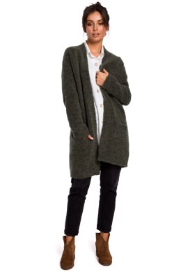 Sweter Kardigan Model BK034 Green - BE Knit - S/M