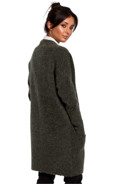Sweter Kardigan Model BK034 Green - BE Knit - S/M Sweter Kardigan Model BK034 Green - BE Knit - S/M