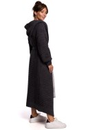 Sweter Kardigan Model BK054 Grafit - BE Knit - uniwersalny