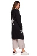 Sweter Kardigan Model BK063 Grafit - BE Knit - L/XL Sweter Kardigan Model BK063 Grafit - BE Knit - L/XL
