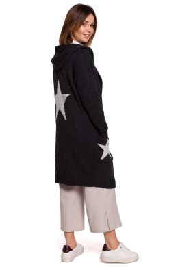 Sweter Kardigan Model BK063 Grafit - BE Knit - L/XL