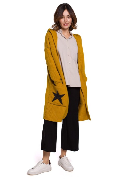 Sweter Kardigan Model BK063 Honey - BE Knit - S/M