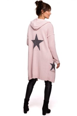 Sweter Kardigan Model BK063 Powder Pink - BE Knit - S/M
