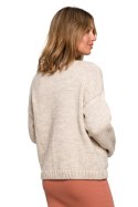 Sweter Kardigan Model BK074 Beige - BE Knit - L/XL