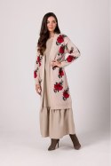 Sweter Kardigan Model BK102 Beige - BE Knit - uniwersalny