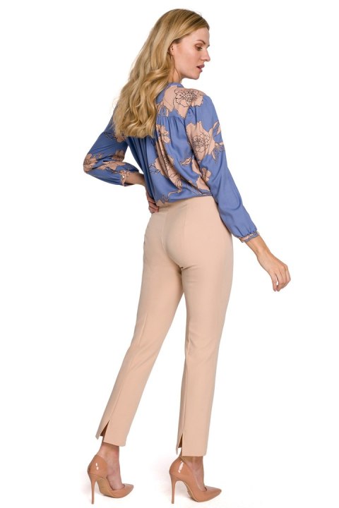 Spodnie Damskie Model K093 Beige - Makover - XXL Spodnie Damskie Model K093 Beige - Makover - XXL
